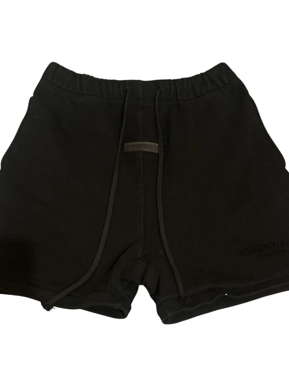 Essentials Black Athletic Drawstring Men's Shorts